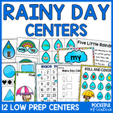 Rainy Weather Centers Kindergarten Math and Literacy Activities