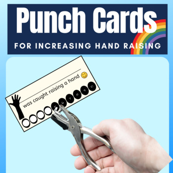 Following Class Rules Reward Punch Cards Hole Punch Card for Behavior  Management