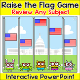 Raise the American Flag Patriotic Review Game for Any Subject