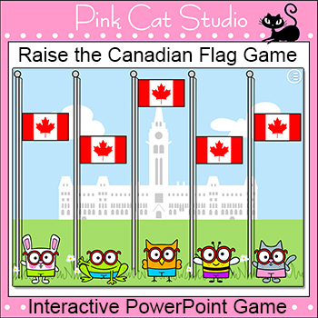 Preview of Raise the Canadian Flag Review Game - PowerPoint Format