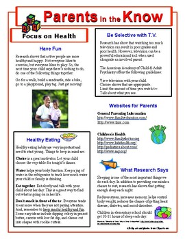 Preview of Raising Healthy Children Parent Newsletter (English)