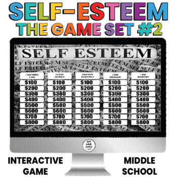 Preview of Raising Self Esteem | Questions | Prompts | Interactive Game | Digital | SET 2
