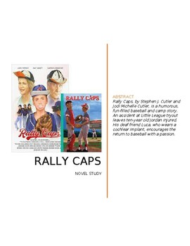 Preview of Rally Caps Novel Study