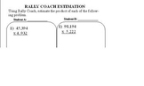 Rally Coach- Estimation