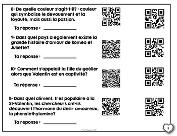 Saint Valentin Rallye Codes Qr Gratuit By Prof Numeric Tpt