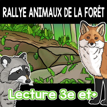 Preview of Rallye lecture 13 animaux de la forêt