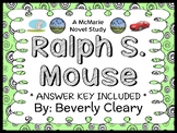 Ralph S. Mouse (Beverly Cleary) Novel Study / Comprehensio