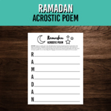 Ramadan Acrostic Poem Writing Activity | ELA Poetry Projec