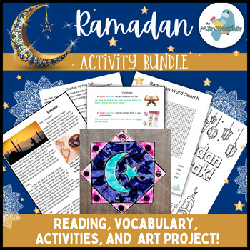 Preview of Ramadan Activities Reading Writing Vocab Craft Art Cultural Holiday Tradition