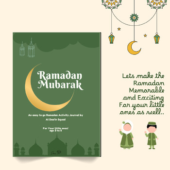 Preview of Ramadan Activity Journal For kids (age 3 to 5)