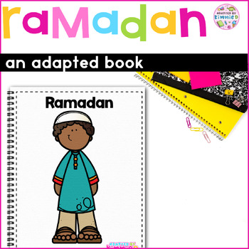 Preview of Ramadan Adapted Book for Special Education Adaptive Eid Mubarak Muslim Activity