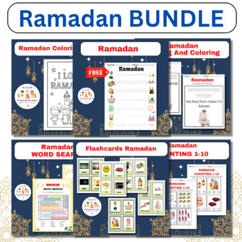Preview of Amazing Activities Ramadan BUNDLE Worksheets / Religion