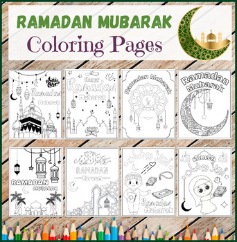 Preview of Ramadan Coloring Pages - Happy Ramadan Coloring Sheets