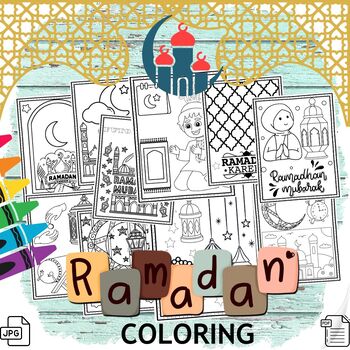 Preview of Ramadan Coloring Pages - Islamic Activities Coloring Sheets