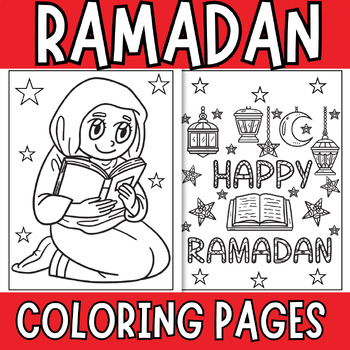Preview of Ramadan Coloring Pages - March Coloring Sheets - Islamic Activities