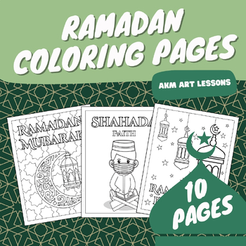Preview of Ramadan Coloring Pages - Pillars of Islam Coloring Sheets - Coloring Book