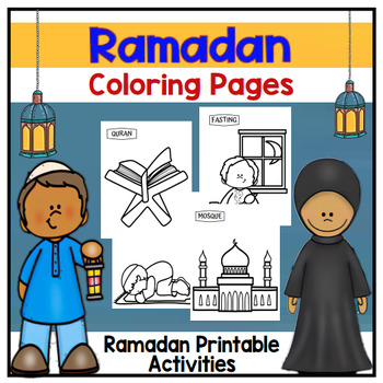 Preview of Ramadan Coloring Pages - Ramadan Bulletin Board