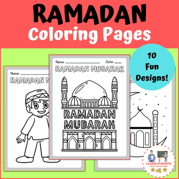 Preview of Ramadan Coloring Pages - Ramadan Coloring Sheets - Islamic Activities