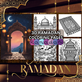 Preview of Ramadan Coloring Pages for Kids, Adults,coloring pages