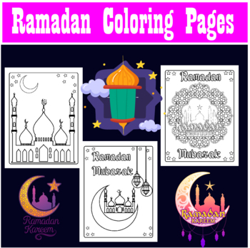 Preview of Ramadan Coloring Pages - Islamic Activities -