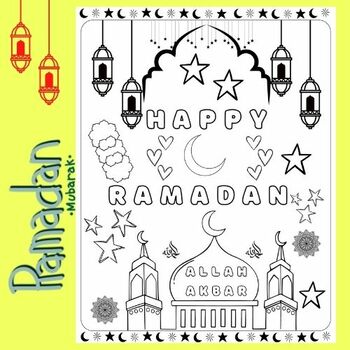 Ramadan Coloring Pages | Children Ramadan Gifts | Islamic Kids Crafts