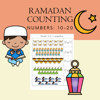 Preview of Ramadan Counting 10-20 Worksheet