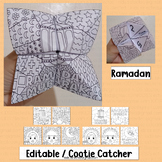 Ramadan Craft Cooties Catcher Activities Muslim Game Pop A