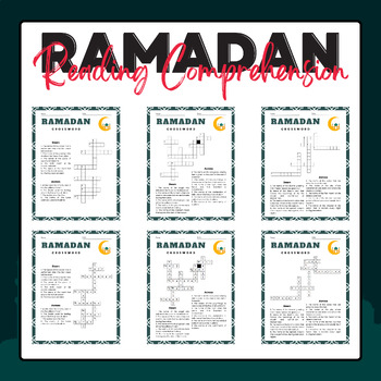 Preview of Ramadan Crossword Puzzles | Ramadan Activities