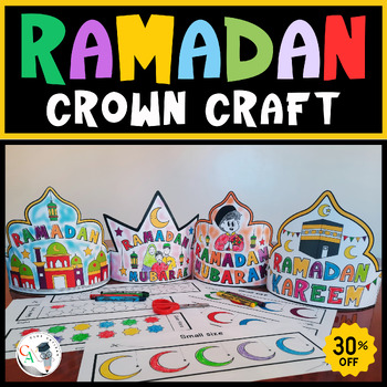 Preview of Ramadan Crown Craft Bundle | Ramadan Craft | Ramadan Activities