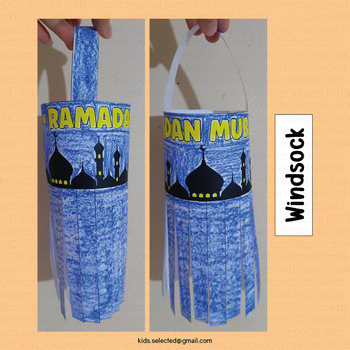 Preview of Ramadan Decorations Lantern Craft Cut and Paste Activities Coloring Pages Art