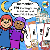 Ramadan Eid Kindergarten Activities and Word Wall Bundle