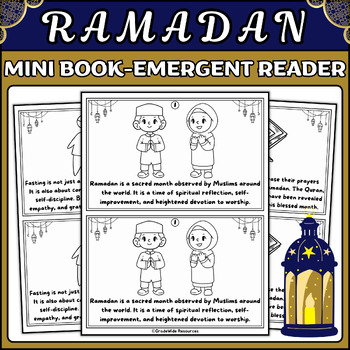 Preview of Ramadan Emergent Reader Mini Book - for Muslims Celebration - Ramadan Storybook