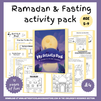 Preview of Ramadan & Fasting Activity Book