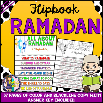 Preview of Ramadan Flipbook (Fasting Research Flip book with Answer Key)