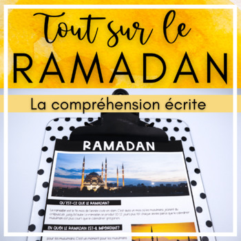 Preview of Ramadan French Reading Comprehension or compréhension de lecture