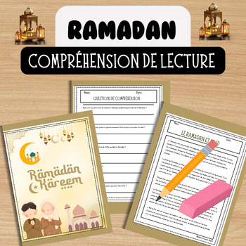 Preview of Ramadan French Reading  | Comprehension questions | Vocabulary