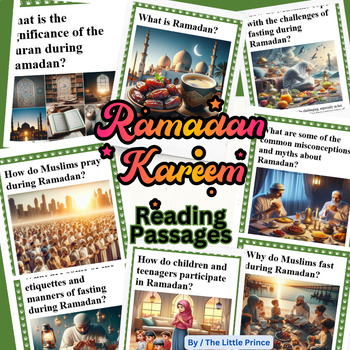 Preview of Ramadan Kareem | 10 Reading Comprehension passages |  30 Q/A