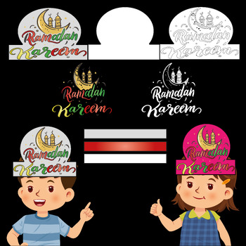 Preview of Ramadan Kareem Hats Crafts | Ramadan Crown Activities