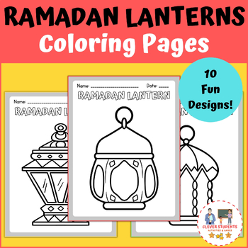 Preview of Ramadan Lanterns Coloring Pages - Islamic Activities