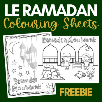 Preview of Ramadan | Le Ramadan | Colouring Sheets | FREEBIE