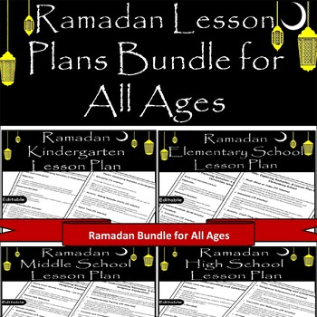 Preview of Ramadan Lesson Plans:Engaging Resources for Kindergarten to High School Students