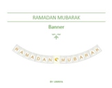 Ramadan Mubarak Banner DIY Digital Instant Download