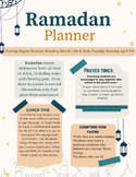 Ramadan Prayer Information & Times for 2024