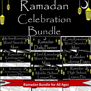 Preview of Ramadan Resource Bundle: Coloring, Lessons, Activities, and More!