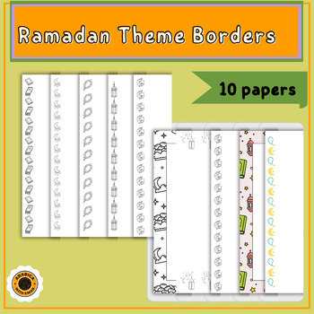 Preview of Ramadan Theme Borders اطارات رمضان