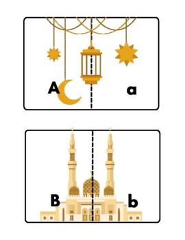Preview of Ramadan Upper and Lowercase Puzzle