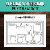 Ramadan Vision Board Art & Writing Activity for Goal Setting