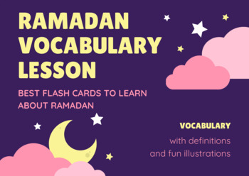Preview of Ramadan Vocabulary Lesson: Best design for distance learning 2021