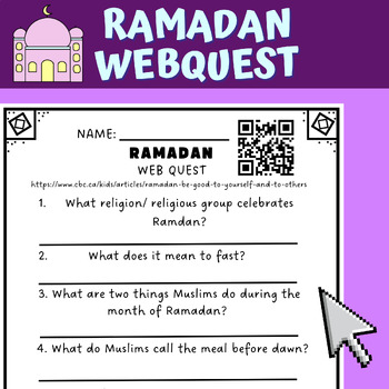 Preview of Ramadan WebQuest | Reading |Technology Assignment