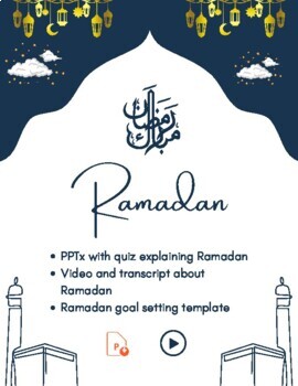 Preview of Ramadan. What Is It. PPTx. Video. Transcript. Reading. Quiz. Religion. Holiday.
